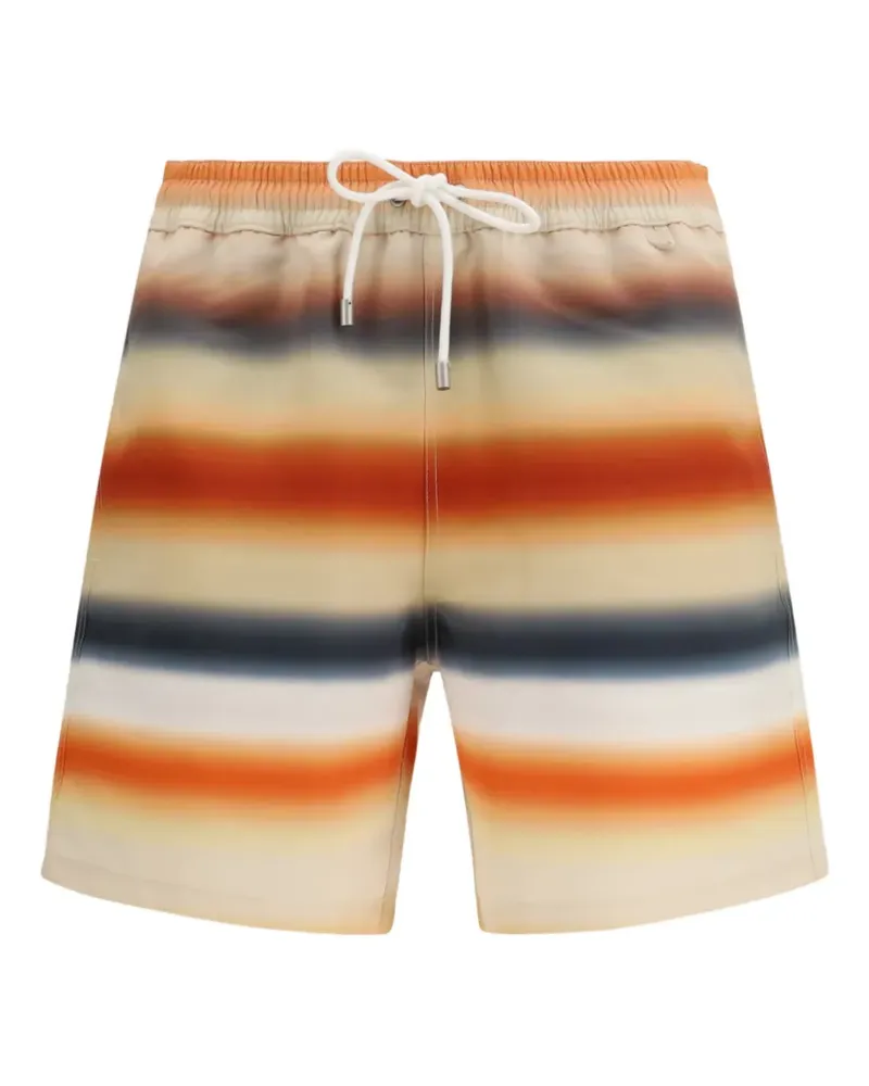 Loewe x Paula Ibiza striped swim shorts - Orange Orange