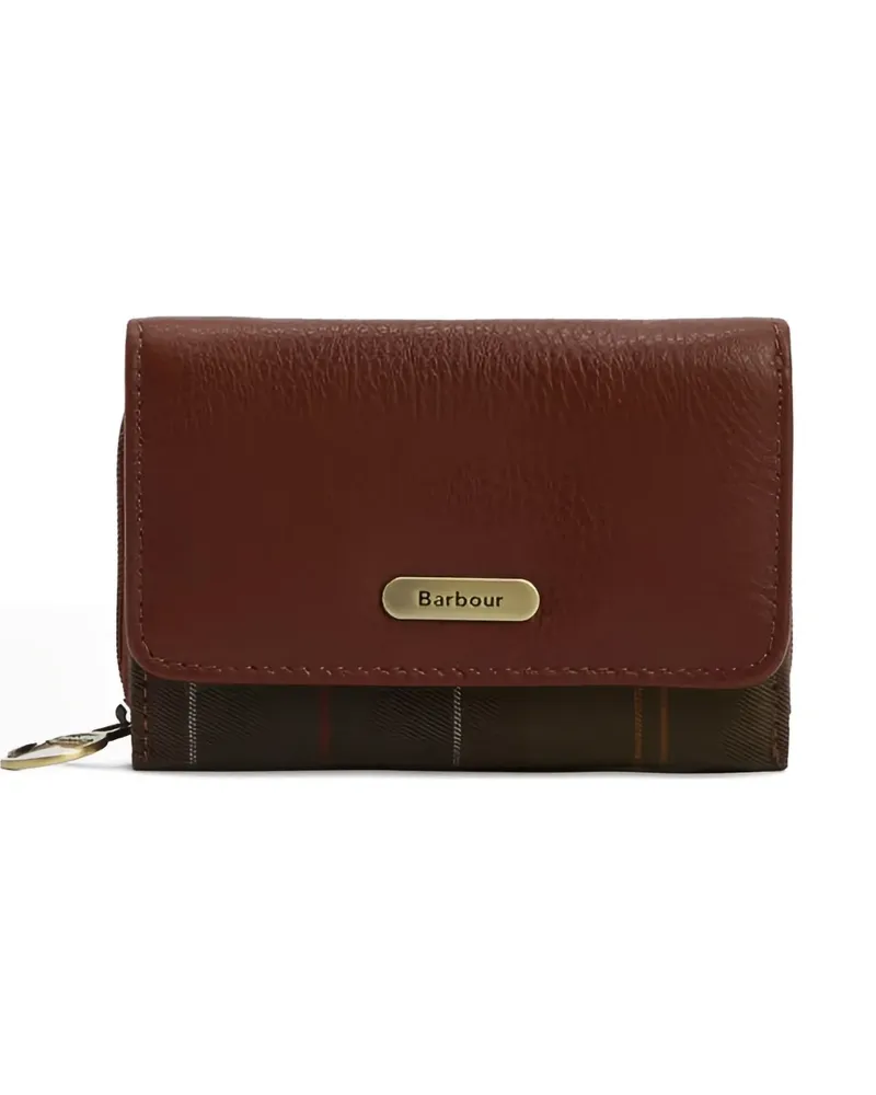 Barbour Rosa Portemonnaie mit Karo - Braun Braun