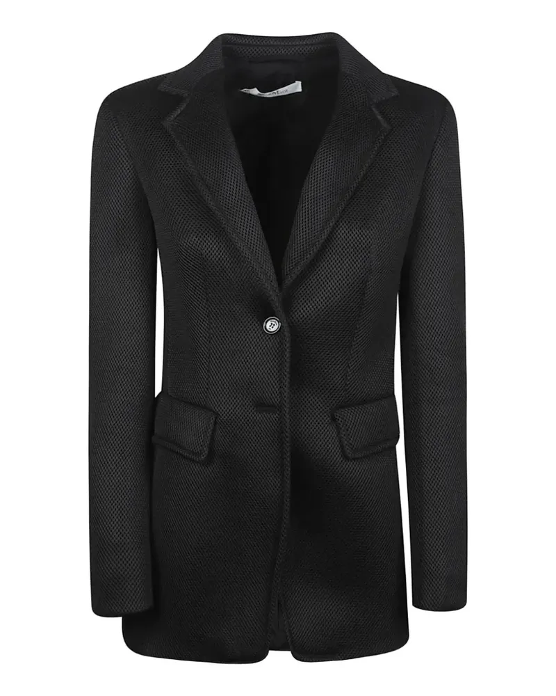 Max Mara textured single-breasted blazer - Schwarz Schwarz