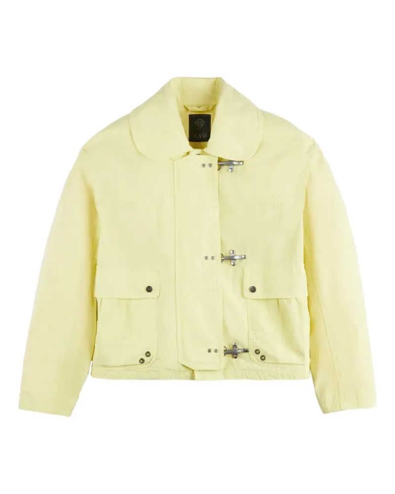Fay Jacke mit Vordertasche - Gelb Gelb