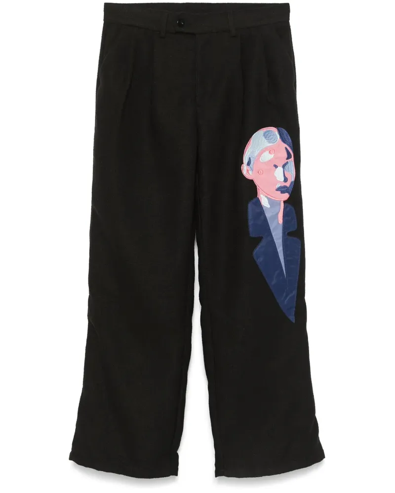 KidSuper Hose mit Patch-Detail - Schwarz Schwarz