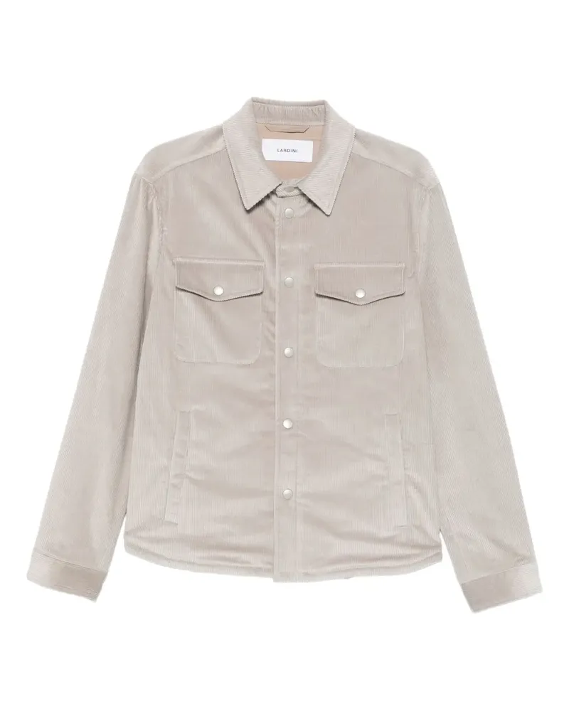 LARDINI pocket corduroy shirt jacket - Grau Grau