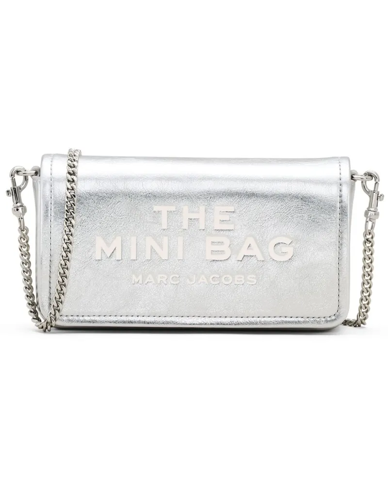 Marc Jacobs The Metallic Leather Chain Mini-Tasche - Silber Silber