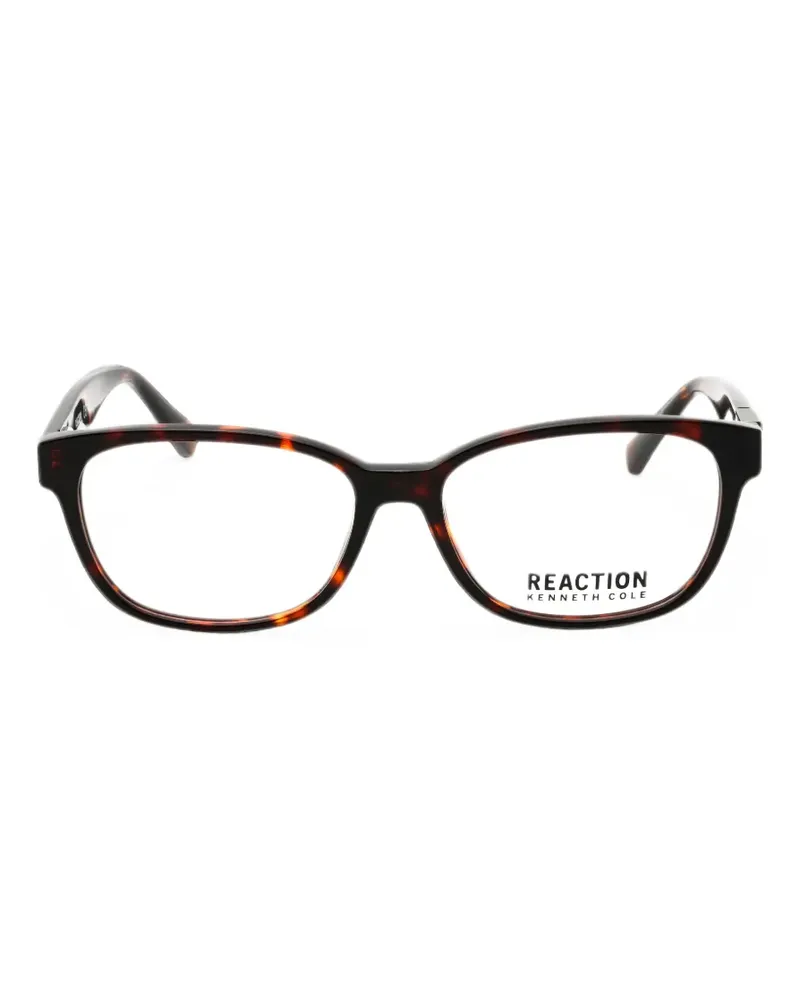 Kenneth Cole Brille mit eckigem Gestell - Braun Braun