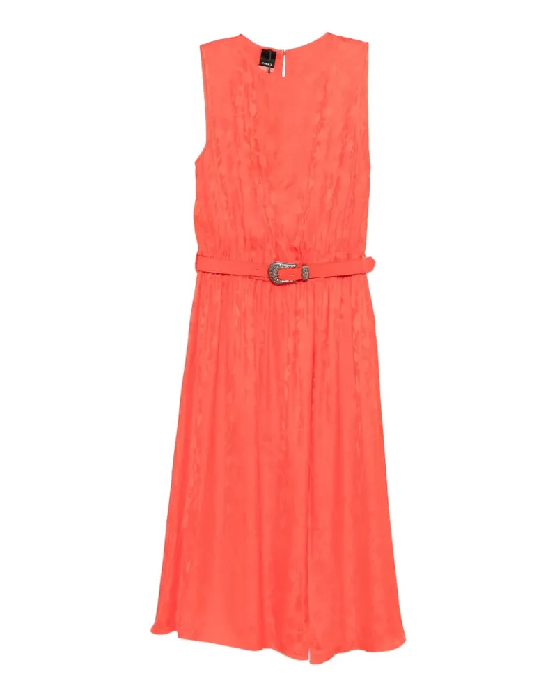 Pinko Caserta Midikleid mit Gürtel - Orange Orange