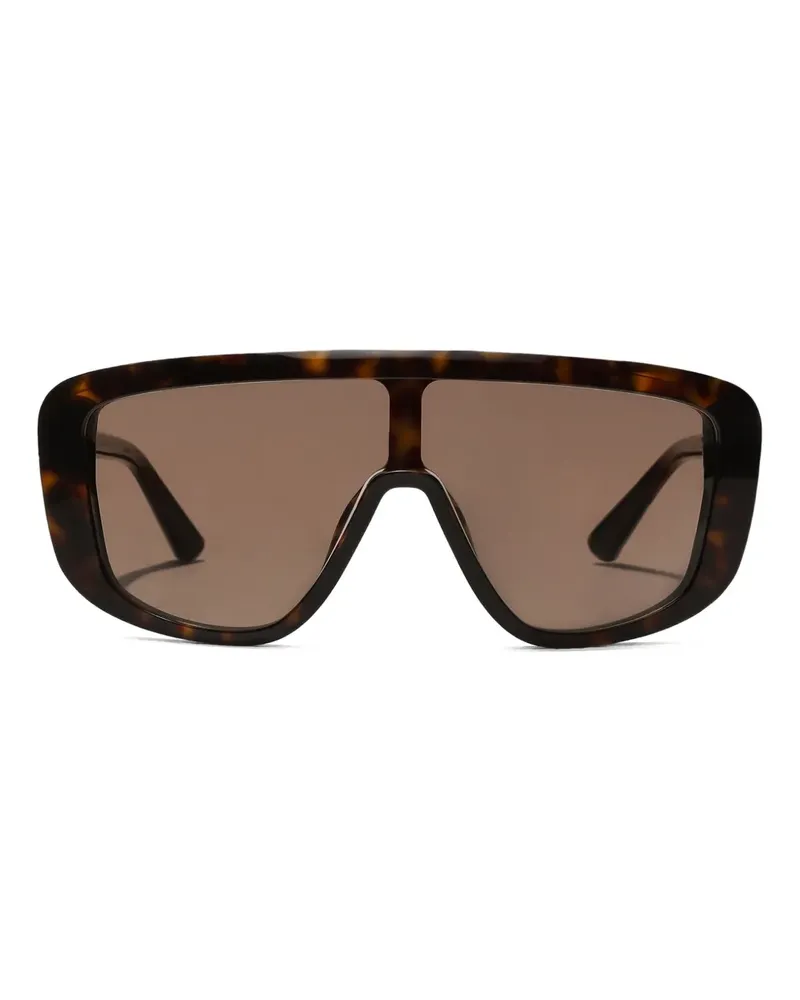 Dolce & Gabbana Marlene Sonnenbrille mit geometrischem Gestell - Braun Braun