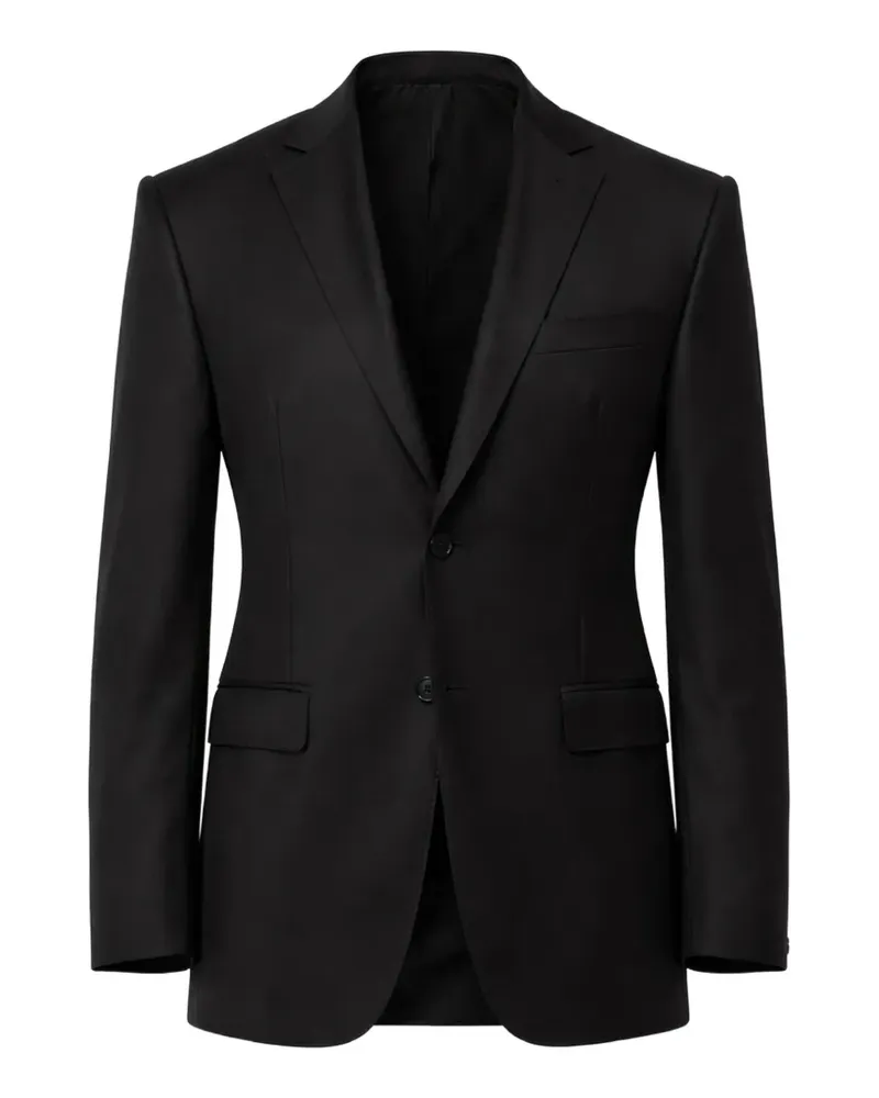 Corneliani single-breasted notch-lapel blazer - Schwarz Schwarz