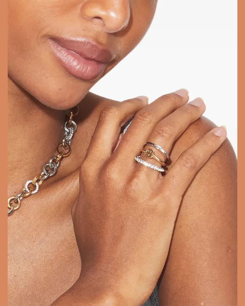 Tory Burch Miller Stapelring - Gold Gold