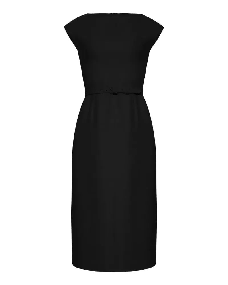Adam Lippes Adeleine belted midi dress - Schwarz Schwarz