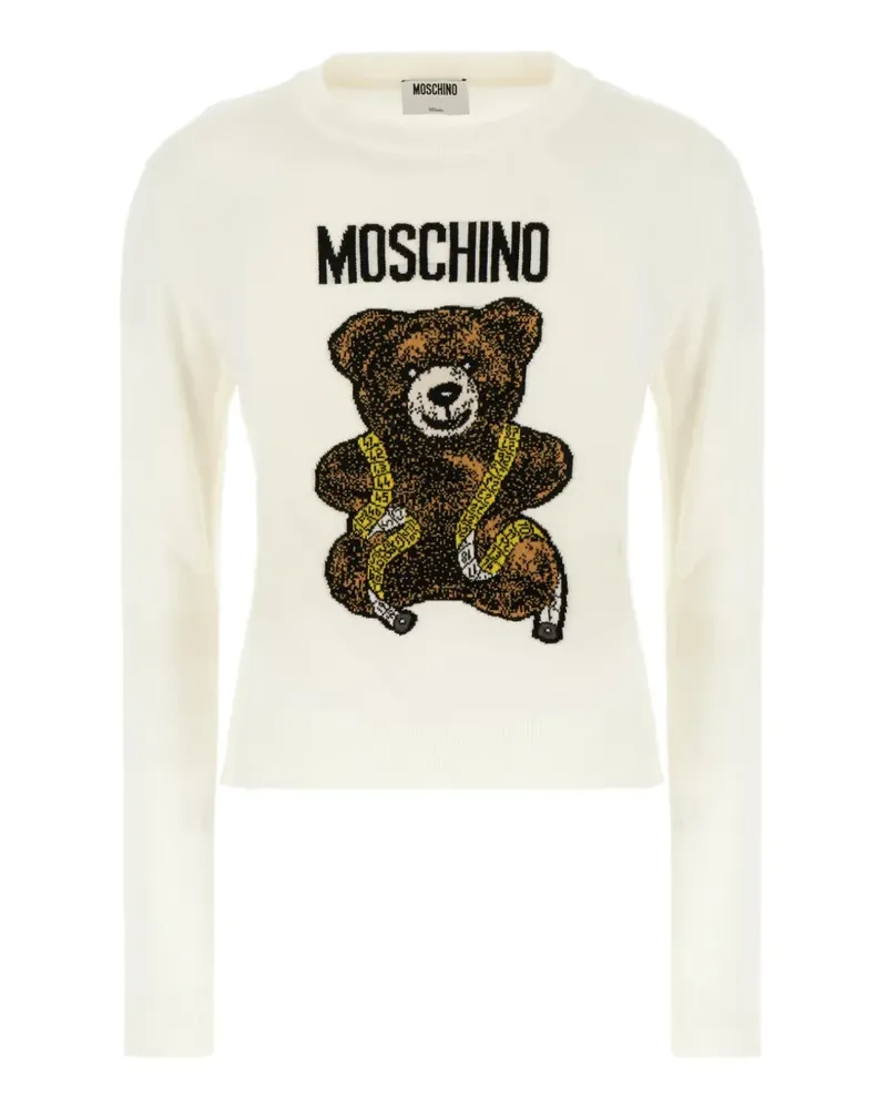 Moschino intarsia-knit sweater - Nude Nude