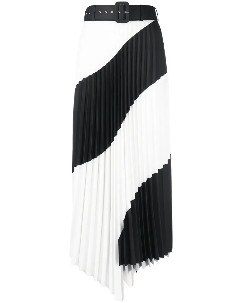 OFF-WHITE Midirock mit Falten - Weiß Weiß