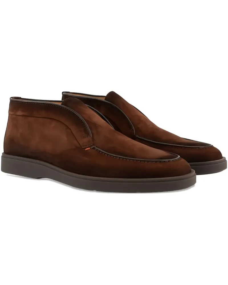 Santoni suede desert boots - Braun Braun