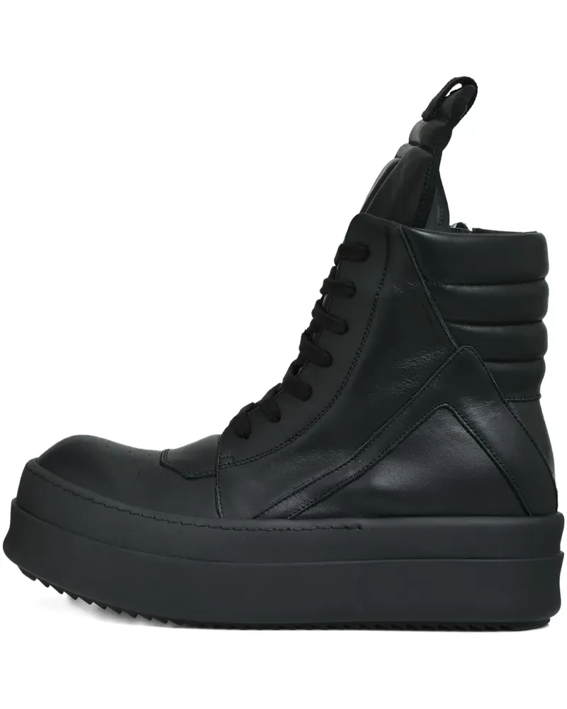 Rick Owens High-Top-Sneakers mit Schnürung - Schwarz Schwarz