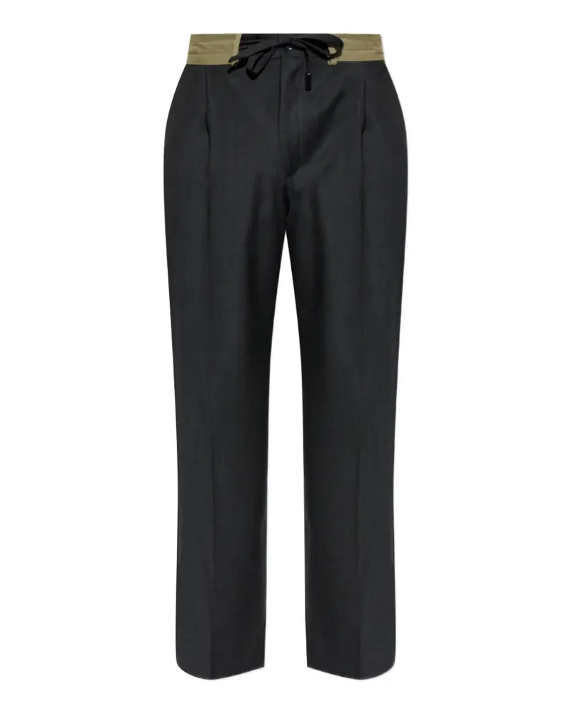 Dolce & Gabbana drawstring-waist pleated trousers - Schwarz Schwarz