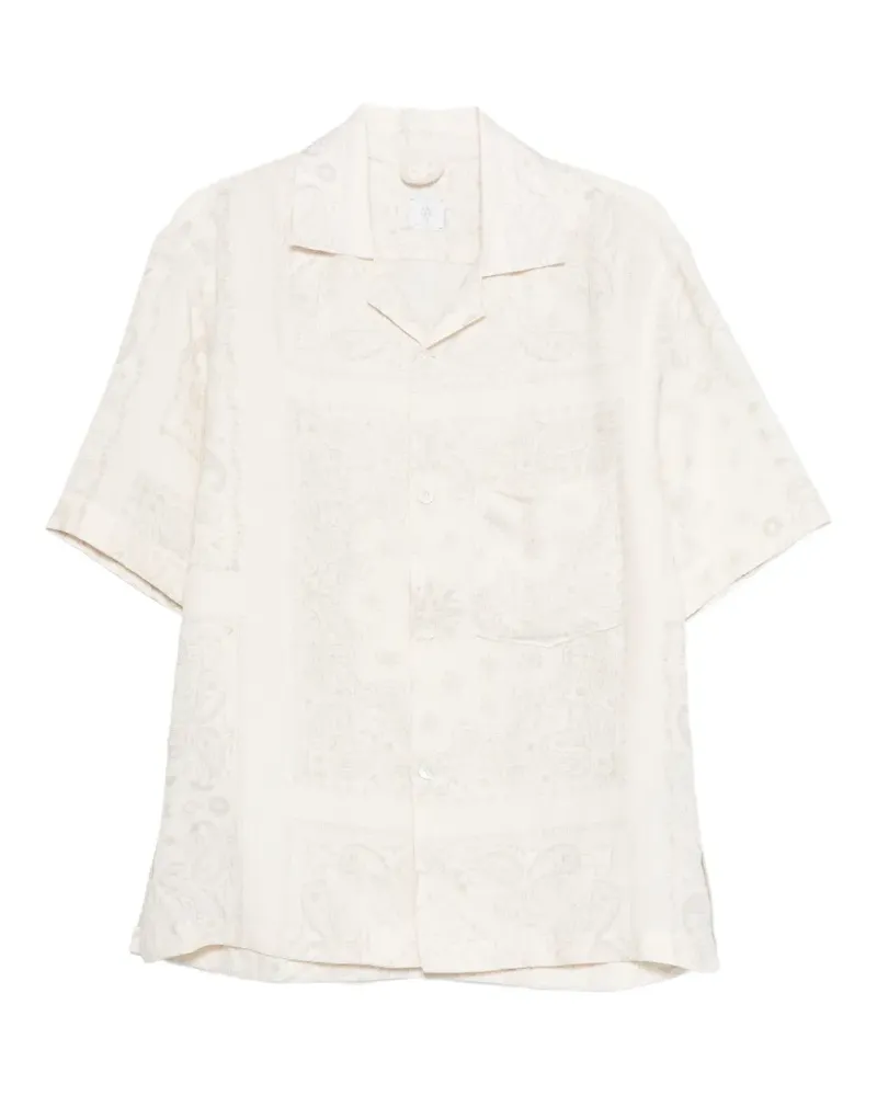 Eleventy Hemd mit Paisleymuster - Nude Nude