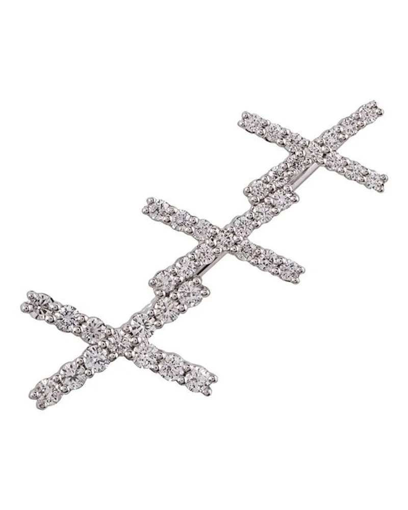 Alinka 18kt 'Katia' Weißgoldohrring mit Diamanten - Metallic Metallic