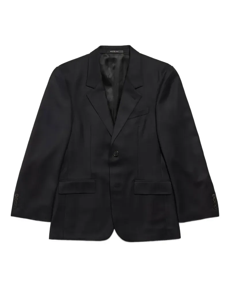 Balenciaga Einreihiges Sakko - Schwarz Schwarz
