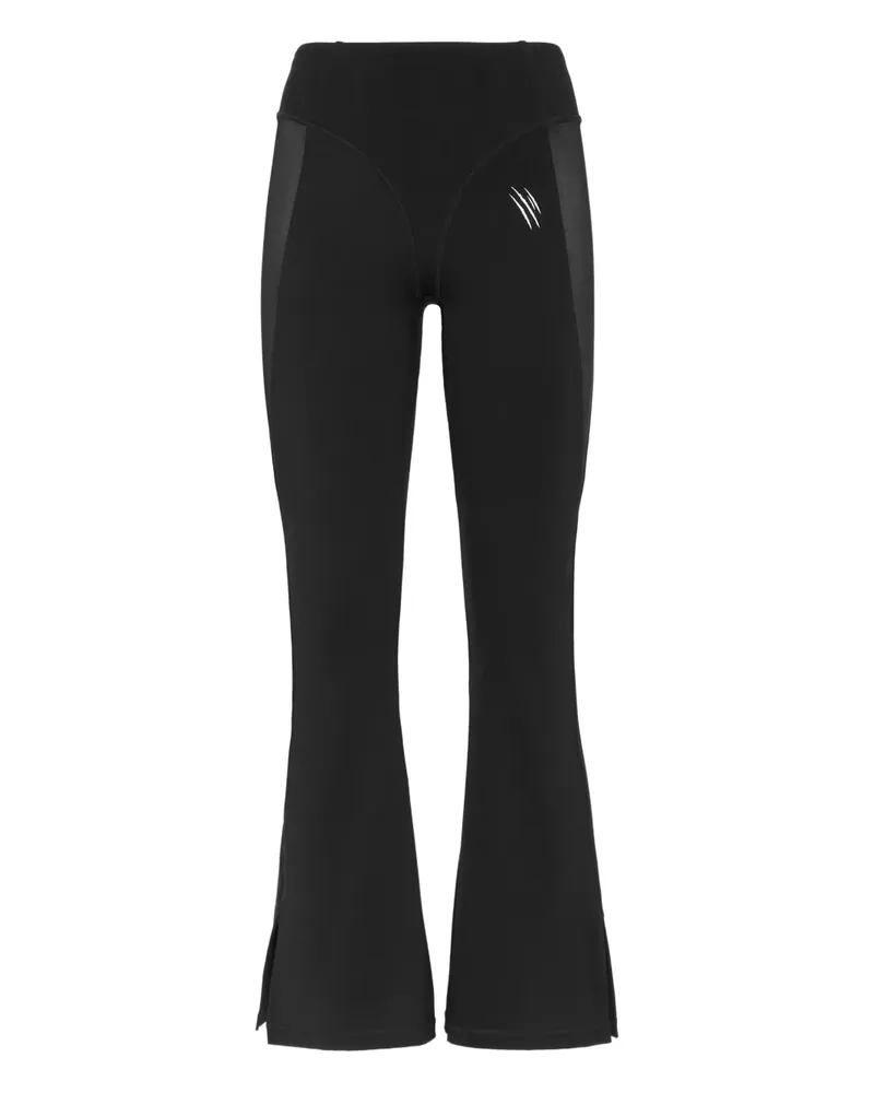 Philipp Plein Ausgestellte Leggings - Schwarz Schwarz