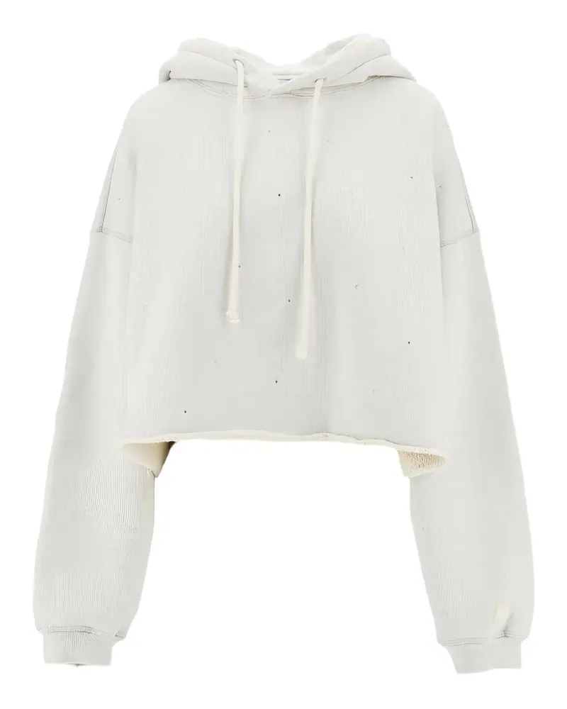 Golden Goose drawstring cropped hoodie - Grau Grau