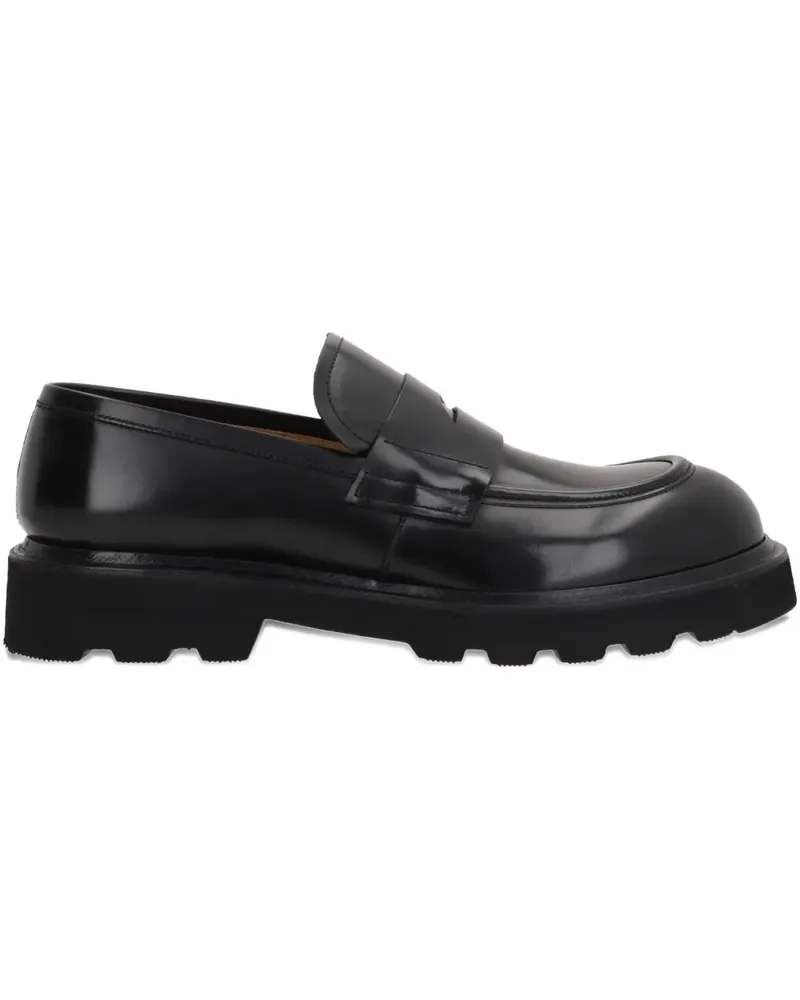 Premiata brushed-finish round-toe loafers - Schwarz Schwarz