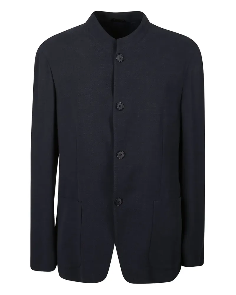Giorgio Armani single-breasted blazer - Schwarz Schwarz