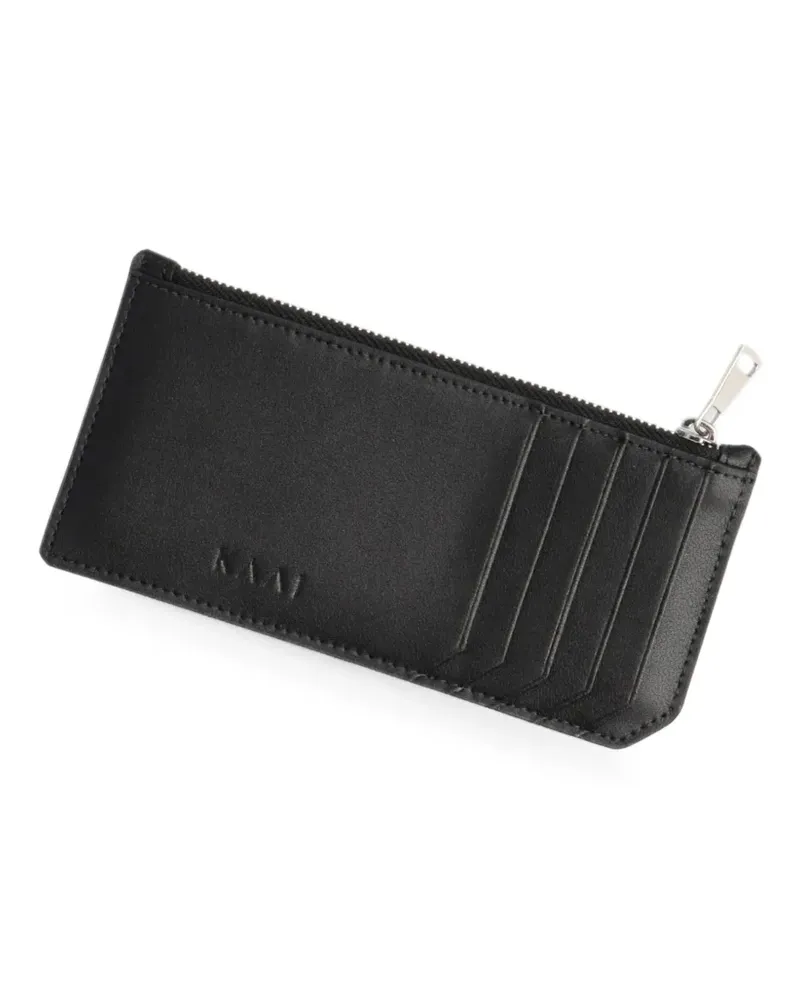 KAAI logo-debossed leather cardholder - Schwarz Schwarz