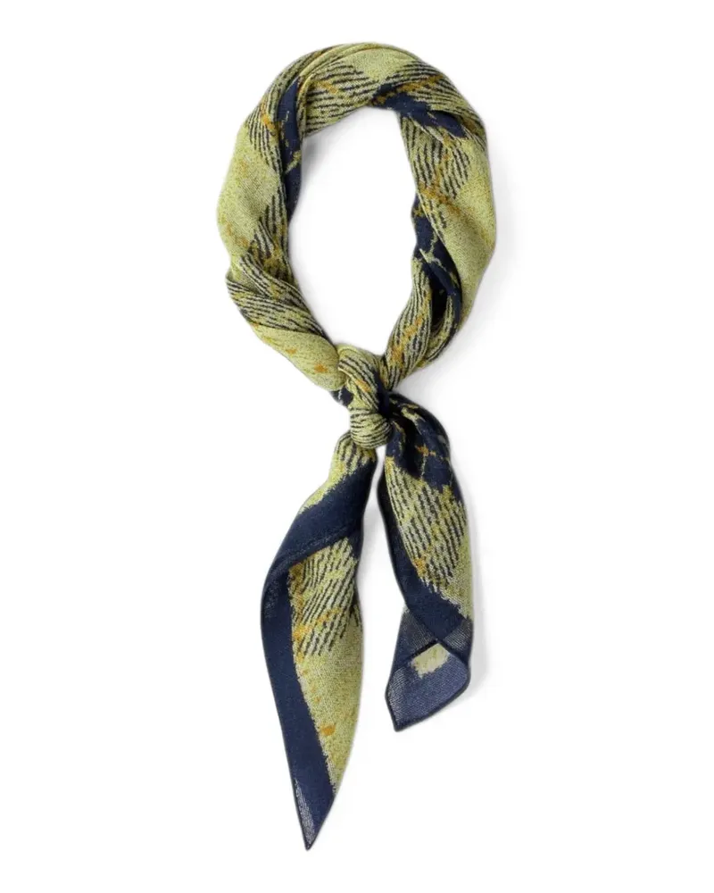 A Kind Of Guise Salazar Schal mit Check-Print - Gelb Gelb