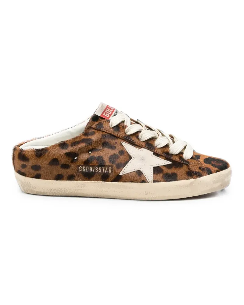 Golden Goose Super-Star leopard-print sneakers - Braun Braun
