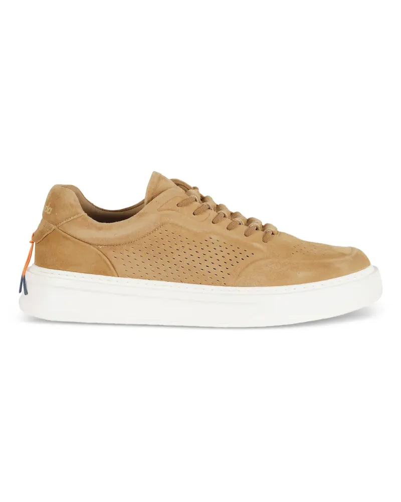 Barracuda Phoenix perforated suede sneakers - Nude Nude