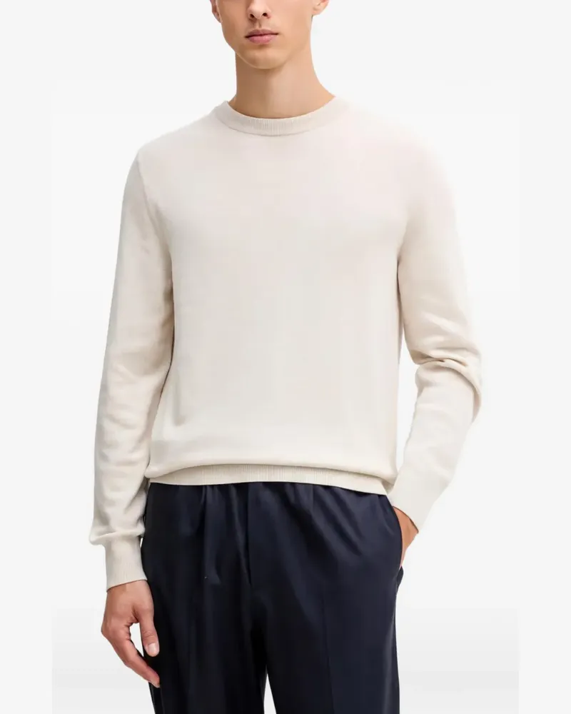 Marc O'Polo Langärmeliger Pullover mit rundem Ausschnitt - Nude Nude