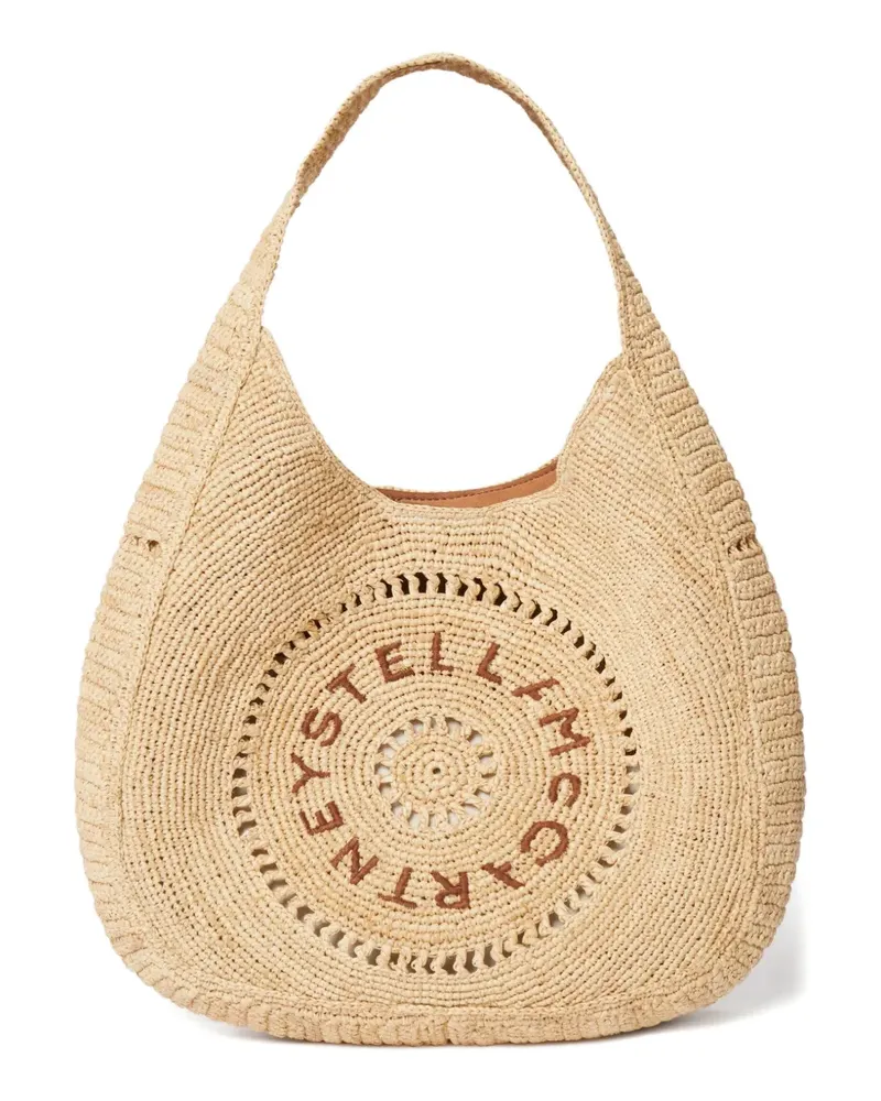 Stella McCartney Tote Bag mit Logo-Stickerei - Nude Nude