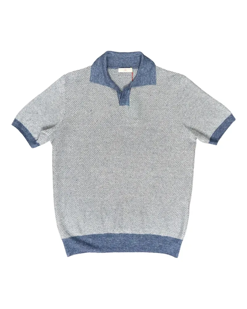 Luciano Barbera Johnny knitted polo shirt - Grau Grau