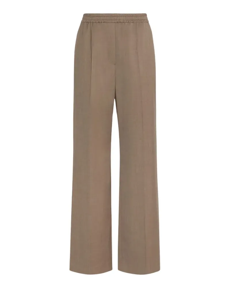 Max Mara Batavia Hose aus Wollstretch - Marron Glacé - Nude Nude