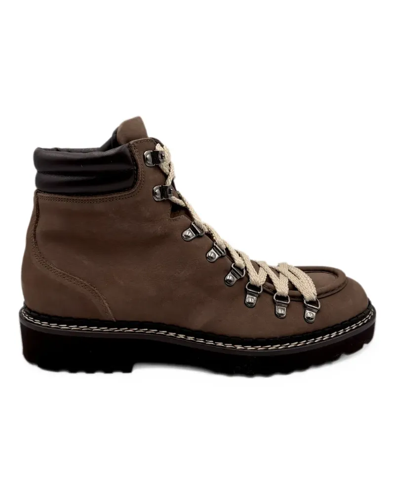 Doucal´s round-toe lace-up boots - Braun Braun