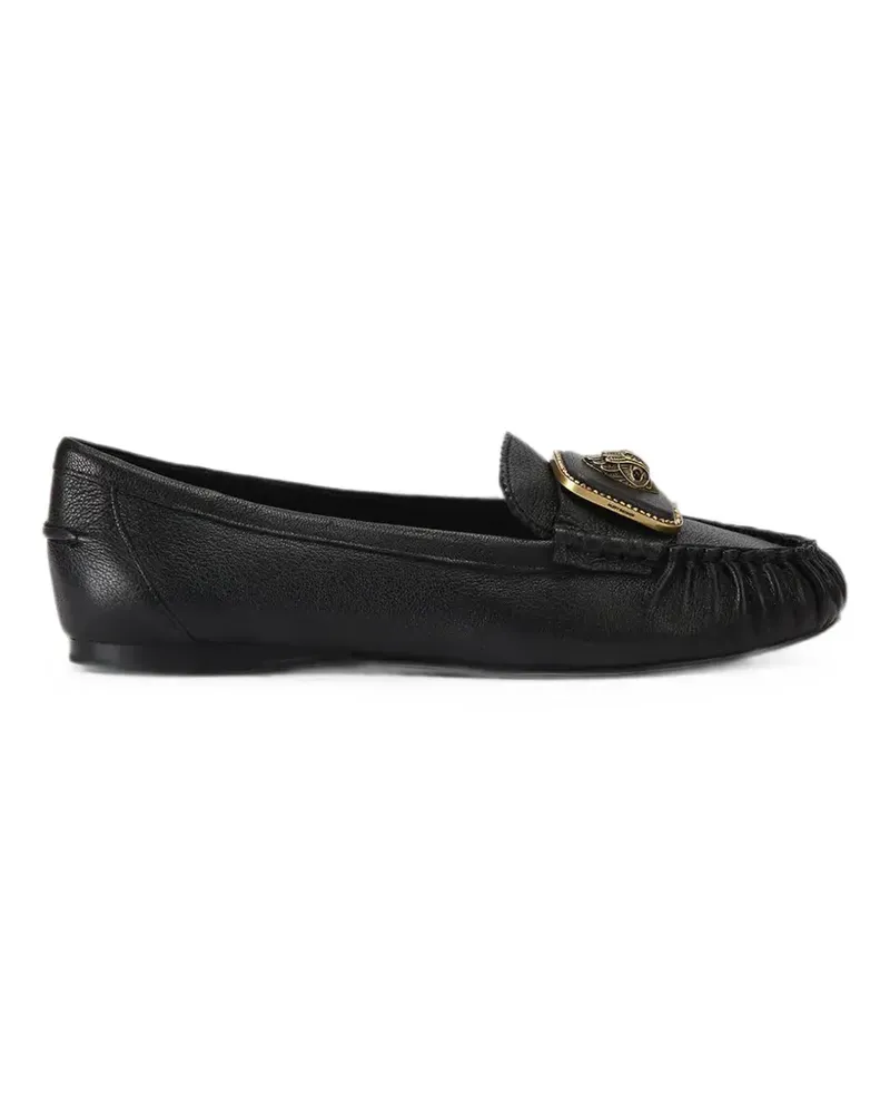 Kurt Geiger Eagle-plaque leather loafers - Schwarz Schwarz