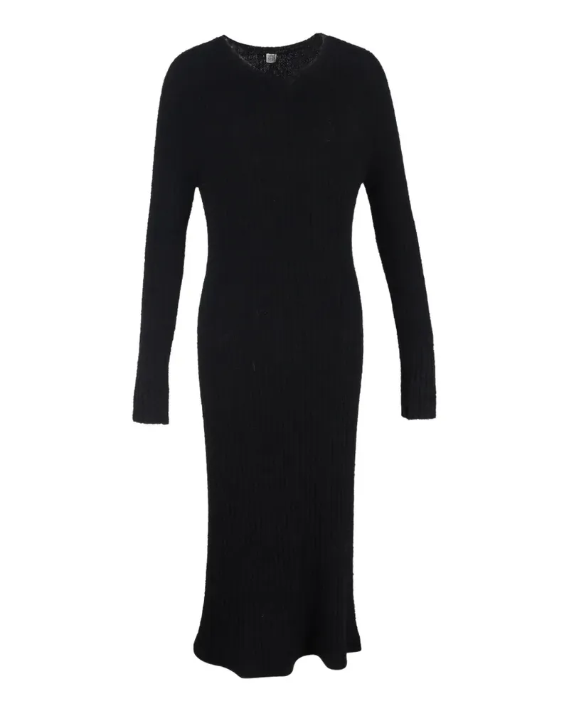 Totême Gestricktes Kleid - Schwarz Schwarz