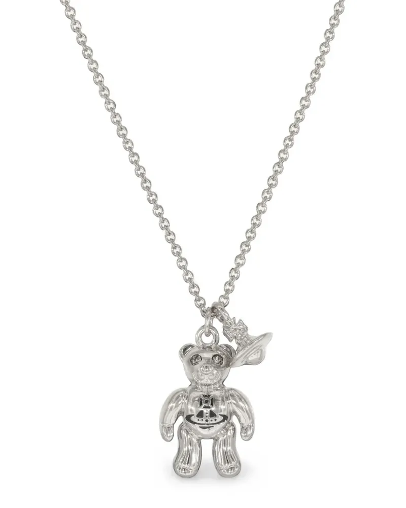 Vivienne Westwood Man. Ruby pendant necklace - Silber Silber