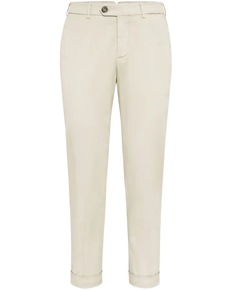 Brunello Cucinelli Klassische Tapered-Chino - Nude Nude