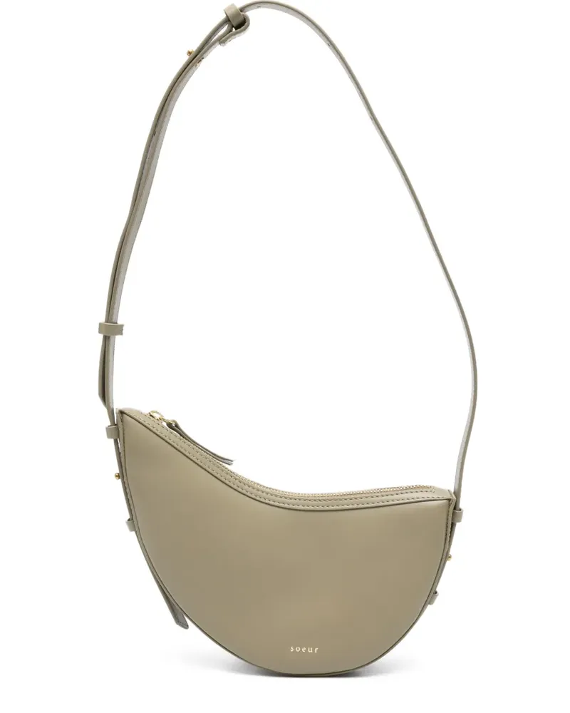 Soeur Schultertasche mit Reißverschluss - Nude Nude