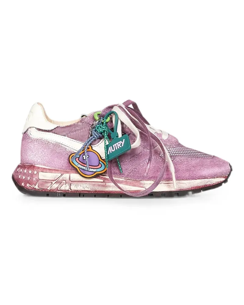 AUTRY Reelwind Sneakers im Distressed-Look - Rosa Rosa