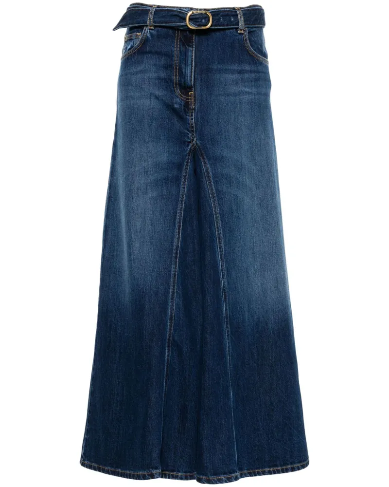 Twin-Set Jeans mit Logo-Schnalle - Blau Blau