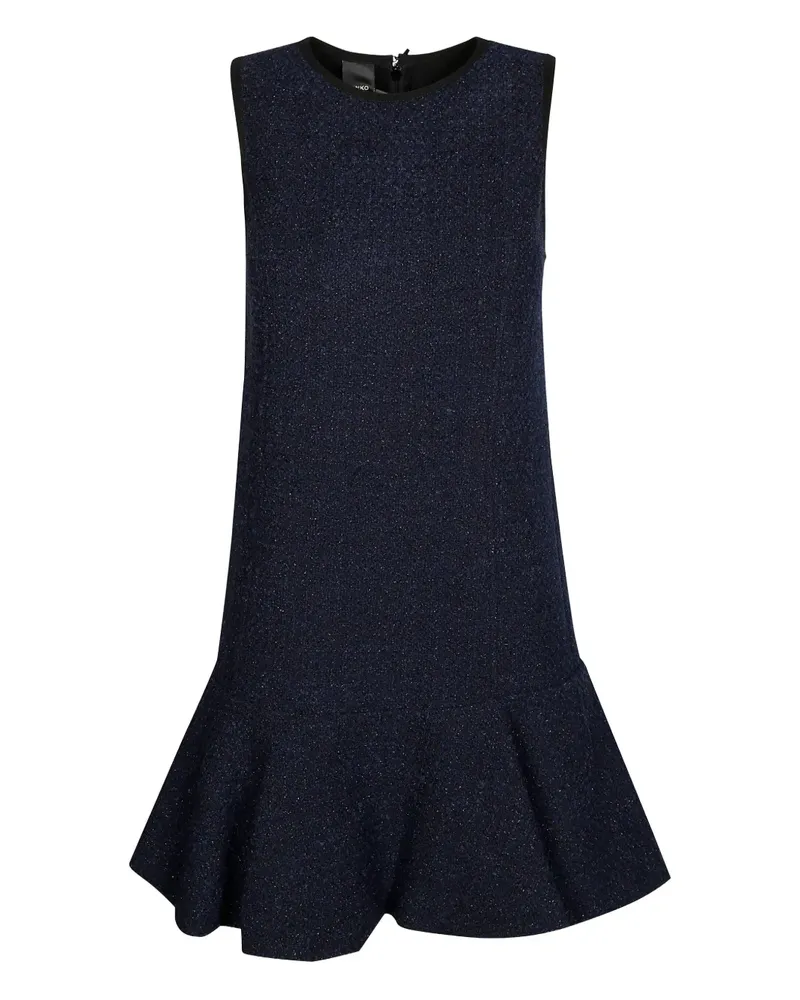 Pinko Gerüschtes Tweed-Kleid - Blau Blau