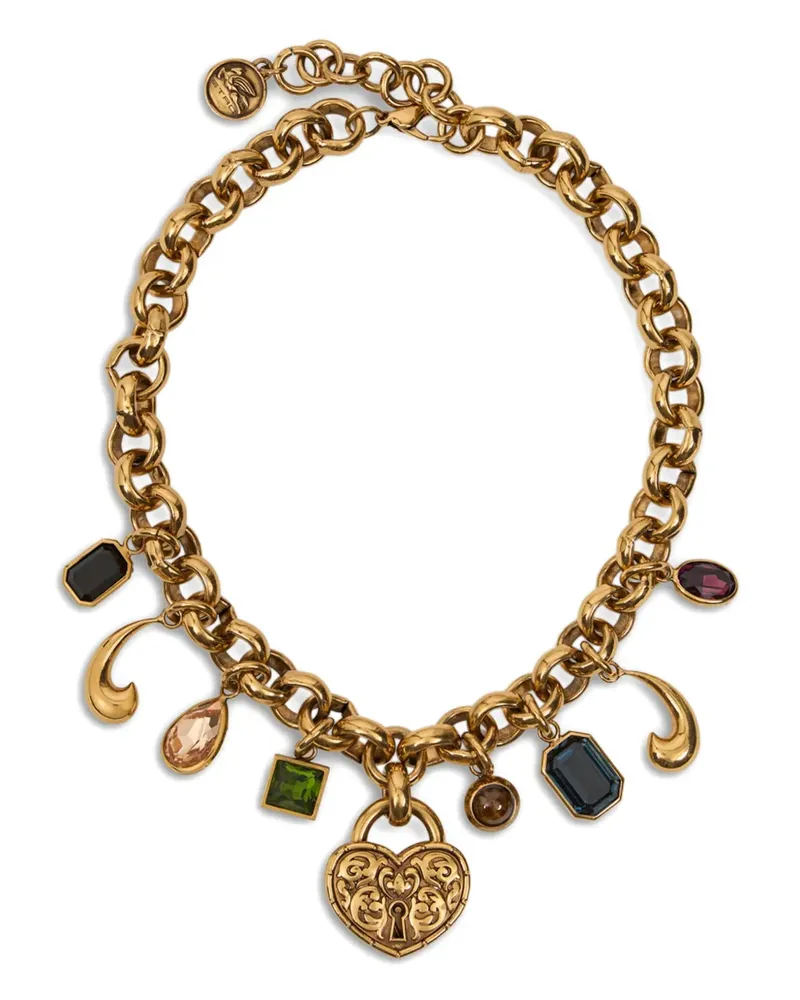Etro Halskette mit Herzschloss - Gold Gold