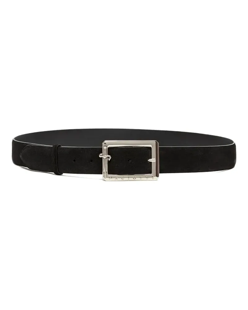 Cesare Paciotti buckle leather belt - Schwarz Schwarz