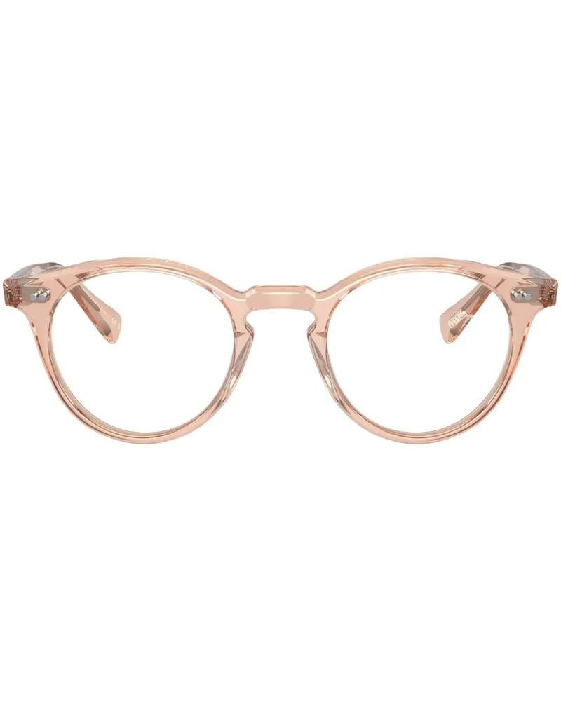 Oliver Peoples Brille mit rundem Gestell - Braun Braun