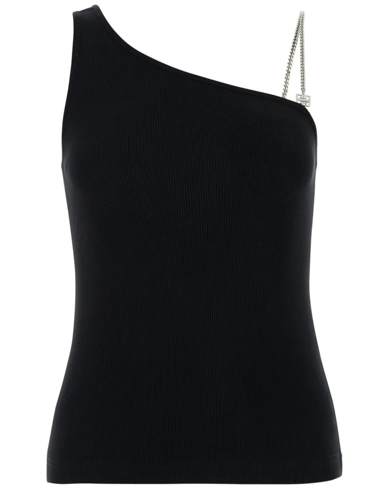 Givenchy Tanktop mit Logo-Schild - Schwarz Schwarz