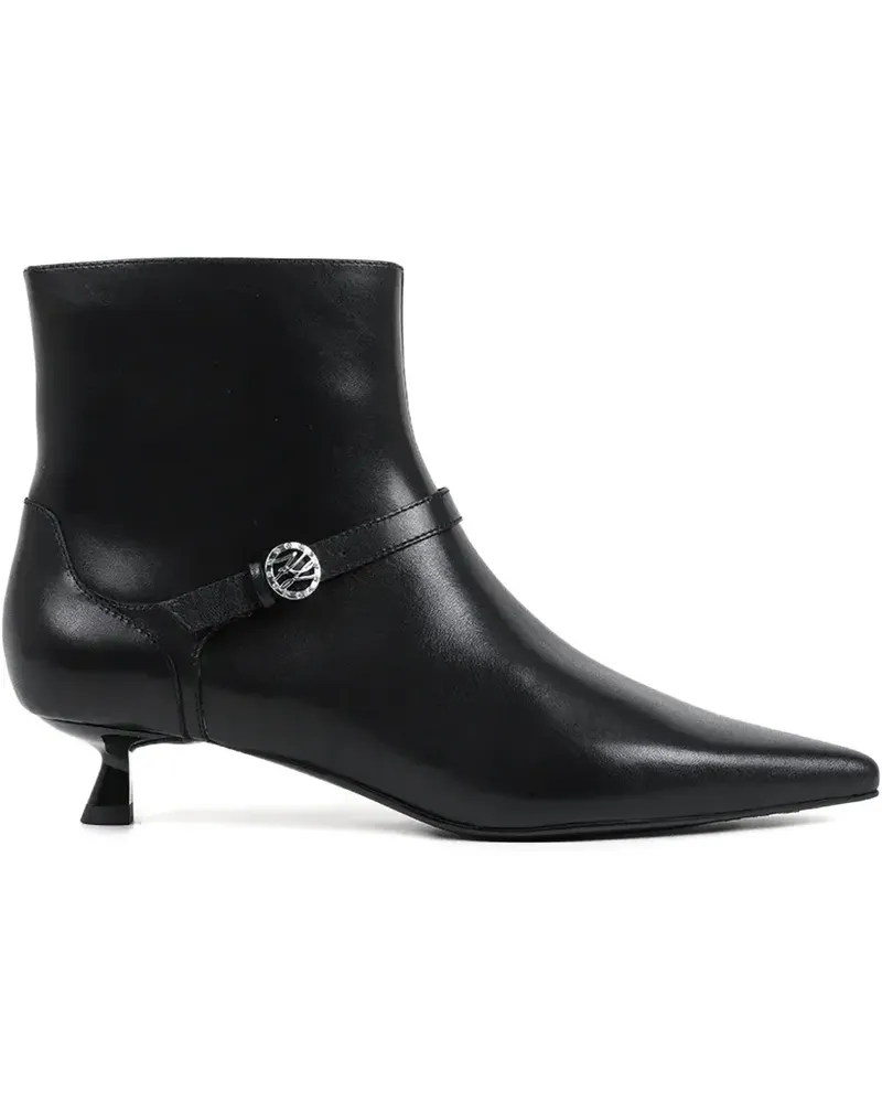 Karl Lagerfeld 40mm PASHA leather ankle boots - Schwarz Schwarz