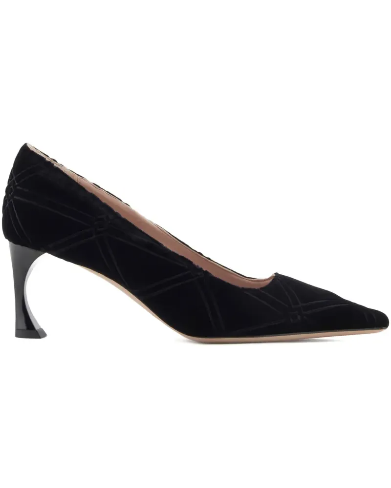 Emporio Armani Gesteppte Pumps mit spitzer Kappe - Schwarz Schwarz