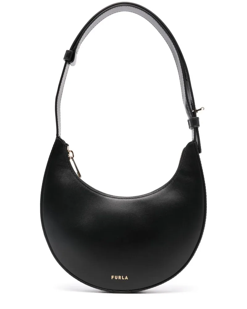 Furla Mini Delizia Schultertasche - Schwarz Schwarz
