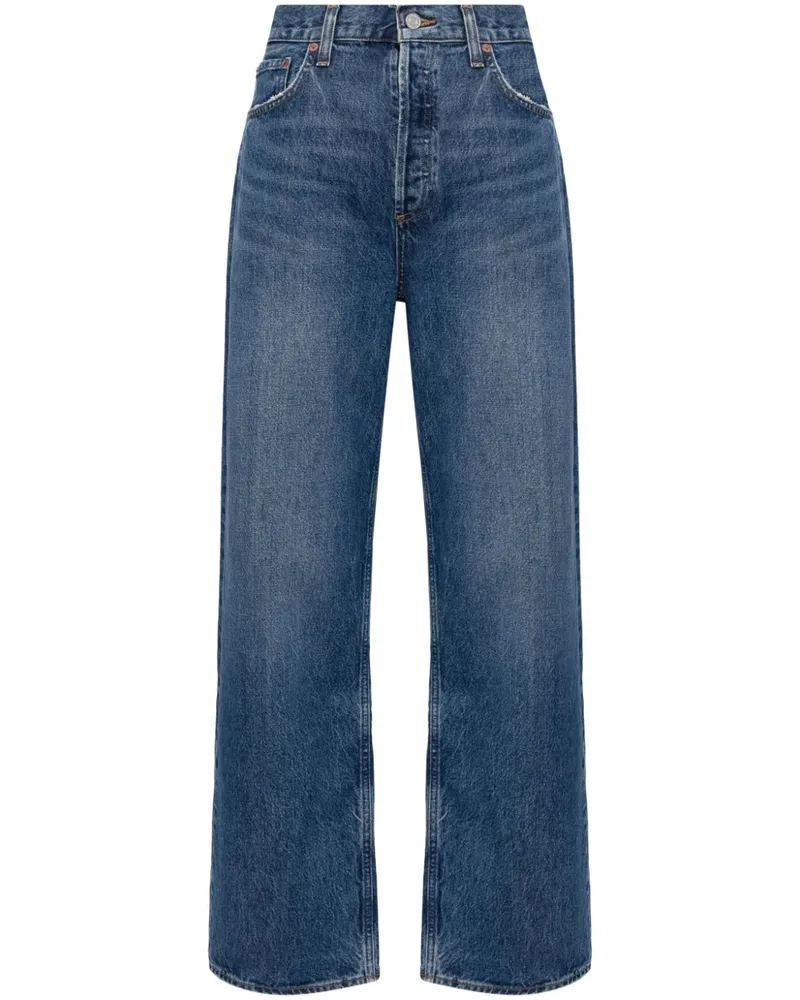 AGOLDE Slung Baggy-Jeans - Blau Blau